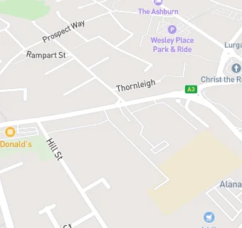 map for MCDONALDS RESTAURANTS LURGAN