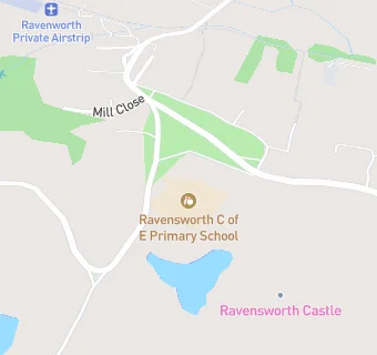 map for Ravensworth Church of England Primary School