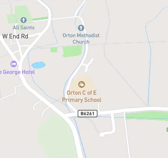 map for Orton CofE School