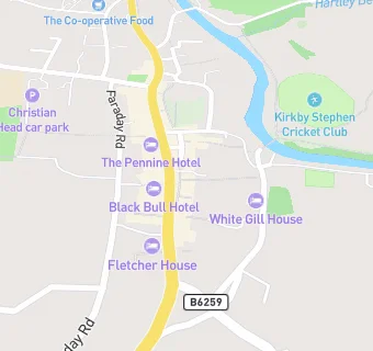 map for Kirkby Stephen Sports & Social Club