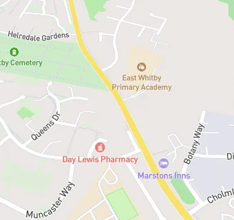 map for East Whitby Primary Academy