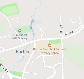 map for Barton Church of England Primary School