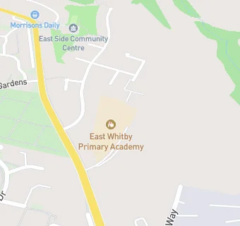 map for East Whitby Primary Academy