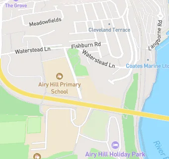 map for Airy Hill School