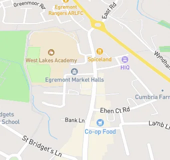 map for Egremont Veterans Club