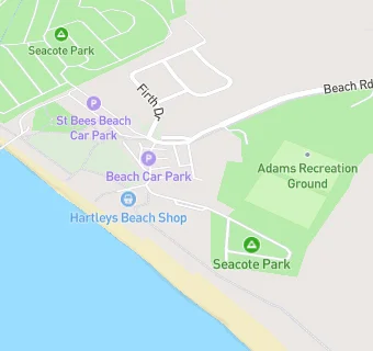 map for Hartley's Beach Shop & Cafe