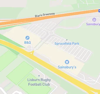 map for Sainsburys Filling Station (Sprucefield)