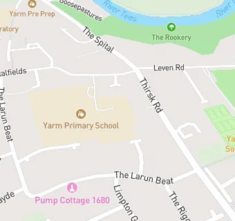 map for Yarm Primary School