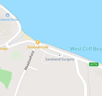 map for Sandsend Surgery