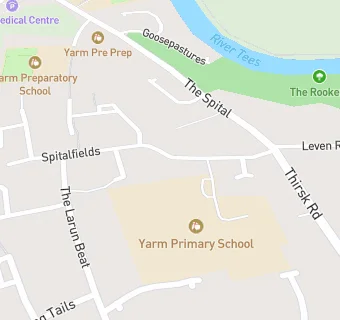 map for Yarm Primary School