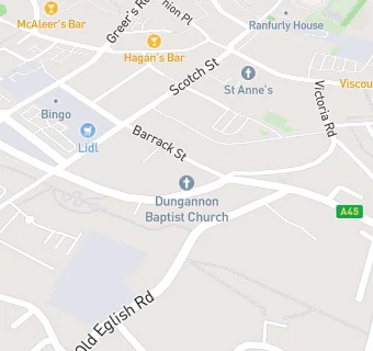 map for DUNGANNON BAPTIST CHURCH