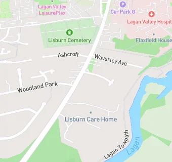 map for Lisburn Care Home