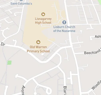 map for OLD WARREN PRIMARY SCHOOL