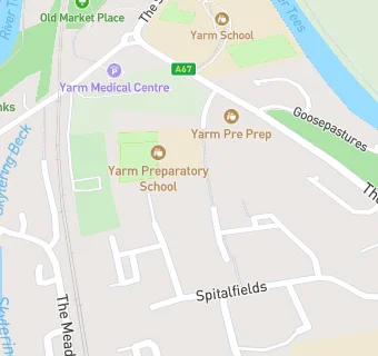 map for Yarm Prep School