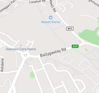 map for GLEN SERVICE STATION