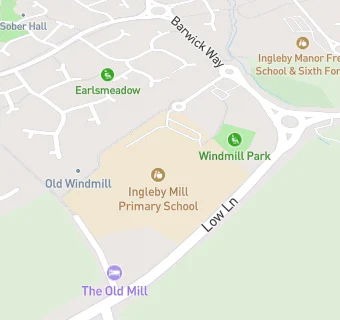 map for Ingleby Mill Primary School