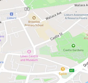 map for LISBURN CATHEDRAL