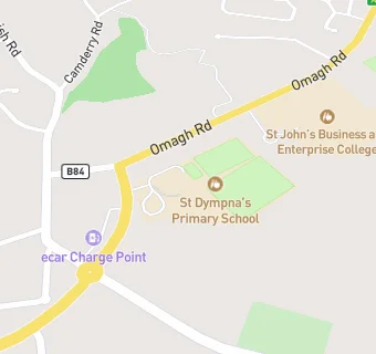 map for St Dympna's PS Dining Centre