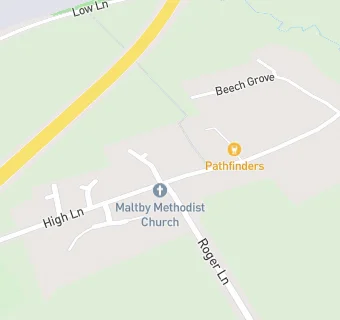 map for Maltby Village Hall