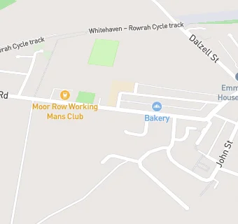 map for Moor Row Working Mens Club