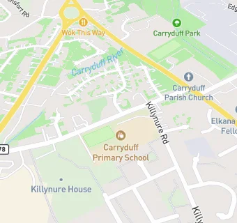 map for CARRYDUFF NURSING HOME