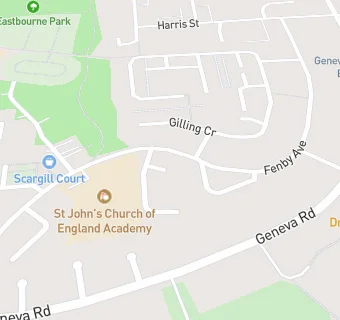 map for St John's CofE (Aided) Primary School