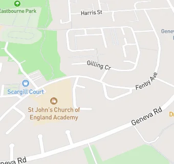 map for St Johns Church Of England Academy