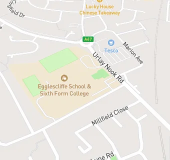 map for Egglescliffe School