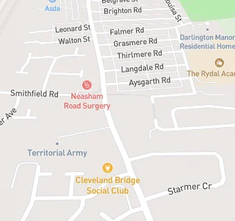 map for Cleveland Bridge Social Club