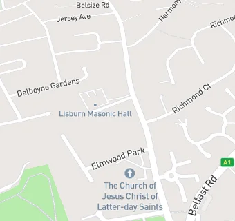 map for LISBURN MASONIC CLUB