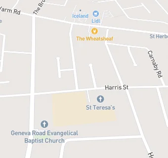 map for St Teresa's Catholic Primary School