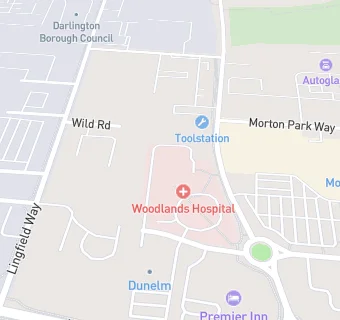 map for Medirest Healthcare-Compass Group At Woodlands Hospital