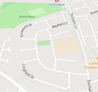 map for Durham Lane Primary School