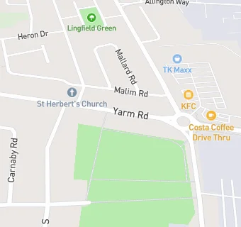 map for Yarm Road Fish And Chips