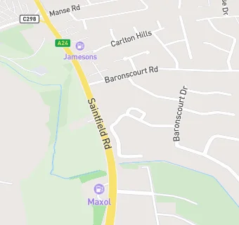 map for CENTRA CARRYDUFF