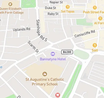 map for Bannatyne Hotel Darlington