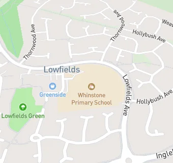 map for Whinstone Primary School