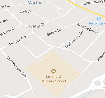 map for Lingfield Primary School