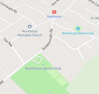 map for Nunthorpe Bowling Club