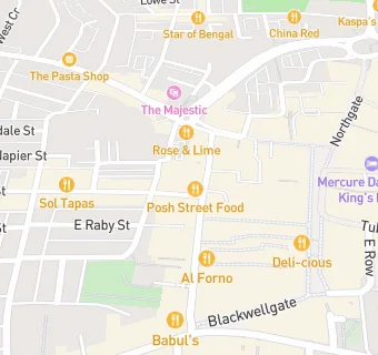 map for Posh Street Food