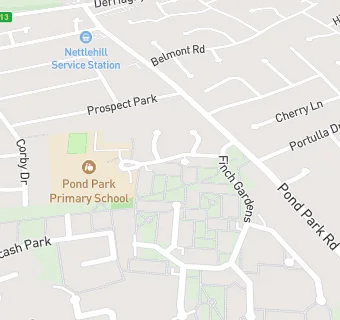 map for POND PARK PRIMARY SCHOOL