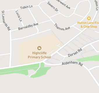 map for Highcliffe Primary School