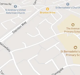 map for Caterlink at St. Bernadettes RC Primary School