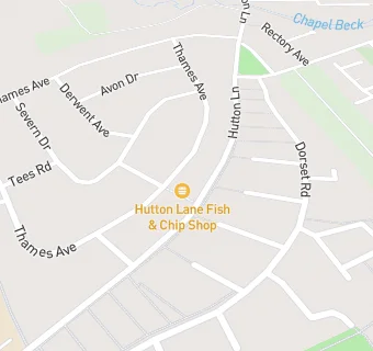 map for Hutton Lane Fishshop