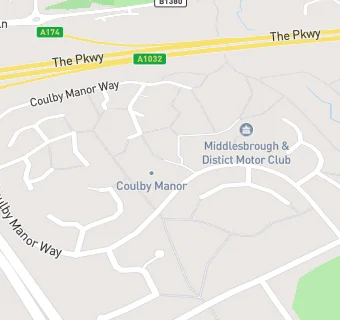 map for Middlesbrough & District Motor Club