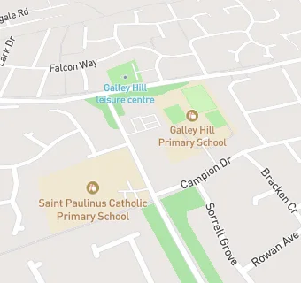 map for Caterlink at St Paulinus Catholic Primary School