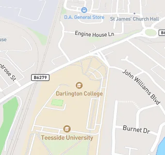 map for Darlington College Child Care Centre