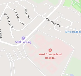 map for West Cumberland Hospital Services