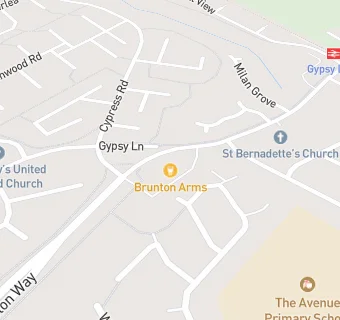 map for The Brunton Arms