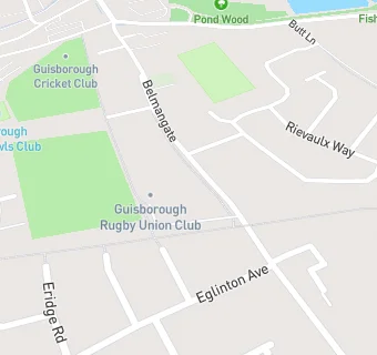 map for Guisborough Rugby Club